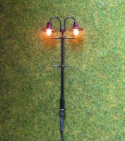 LED Straßenlampen H0 TT Parkleuchten 5,6cm Laterne Leuchte Set 10 Stück S311