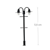 LED Straßenlampen H0 TT Parkleuchten 5,6cm Laterne Leuchte Set 10 Stück S311