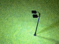 LED Straßenlampen H0 TT 5,5cm Bahnsteig Leuchten Laternen Bahnhof 10 Stück W327