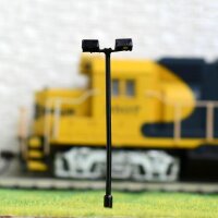 LED Straßenlampen H0 TT 5,5cm Bahnsteig Leuchten Laternen Bahnhof 10 Stück W327