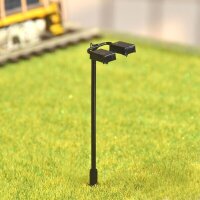 LED Straßenlampen H0 TT 5,5cm Bahnsteig Leuchten Laternen Bahnhof 10 Stück W327