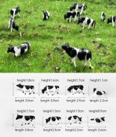 H0 Tiere Pferde Kühe Schafe Bauernhof Figuren je 10 Stück 3 Sets zur Auswahl