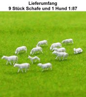 H0 Tiere Pferde Kühe Schafe Bauernhof Figuren je 10...