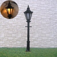 LED Straßenlampen H0 Gaslaterne 6,7cm Parkleuchte Lampen Leuchten 5 Stück S012