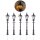 LED Straßenlampen H0 Gaslaterne 6,7cm Parkleuchte Lampen Leuchten 5 Stück S012