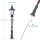 LED Straßenlampen H0 Gaslaterne 6,7cm Parkleuchte Lampen Leuchten 5 Stück S012