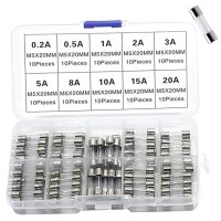 Glassicherung Feinsicherungen 100x Glas Sicherung 5x20mm...