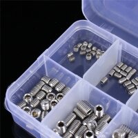 Madenschrauben Metrisch Gewindestifte M3 M4 M5 M6 M8 Sortiment 200-tlg Set GK05