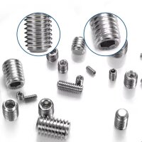 Madenschrauben Metrisch Gewindestifte M3 M4 M5 M6 M8 Sortiment 200-tlg Set GK05