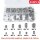 Madenschrauben Metrisch Gewindestifte M3 M4 M5 M6 M8 Sortiment 200-tlg Set GK05