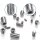 Madenschrauben Metrisch Gewindestifte M3 M4 M5 M6 M8 Sortiment 200-tlg Set GK05