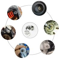 E-Ringe Sicherungsring Sprengring 120 Stück Sortiment 1,5-10 mm Seegering E-Clip