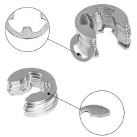 E-Ringe Sicherungsring Sprengring 120 Stück Sortiment 1,5-10 mm Seegering E-Clip