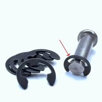 E-Ringe Sicherungsring Sprengring 120 Stück Sortiment 1,5-10 mm Seegering E-Clip