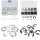 E-Ringe Sicherungsring Sprengring 120 Stück Sortiment 1,5-10 mm Seegering E-Clip