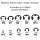 E-Ringe Sicherungsring Sprengring 120 Stück Sortiment 1,5-10 mm Seegering E-Clip
