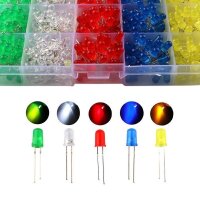 LED 3mm 5mm Sortiment 200 / 500 Stück blau gelb grün rot weiß Set LEDs farbig