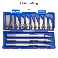 Bastelmesser Präzisionsmesser Set Skalpell Messer Ersatzklingen Modellbau A2058