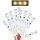 LED Hausbeleuchtung warmweiß mit Kabel 8-16V Beleuchtung Häuser 10 Stück S762
