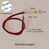 Mini LED Beleuchtung Hausbeleuchtung mit Kabel Licht Gebäude RC H0 TT N 10 Stück