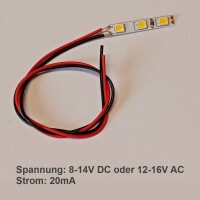 Mini LED Beleuchtung Hausbeleuchtung mit Kabel Licht Gebäude RC H0 TT N 10 Stück