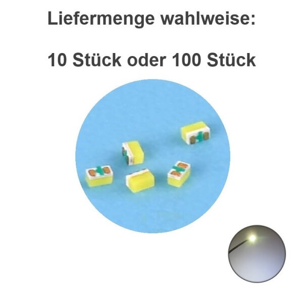 LED SMD 0201 warmweiß rot blau gelb grün orange weiß 10 Stück Mini Micro LEDs Warmweiß 10 Stück