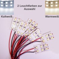 LED Beleuchtung Hausbeleuchtung mit / ohne Kabel Licht Gebäude RC G H0 10 Stück
