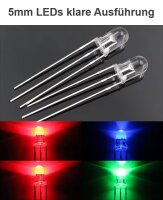 Duo LED Bicolor 3mm 5mm 3 Pin gem. Anode Kathode rot/grün rot/blau LEDs 10 Stück