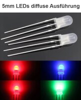 Duo LED Bicolor 3mm 5mm 3 Pin gem. Anode Kathode rot/grün rot/blau LEDs 10 Stück