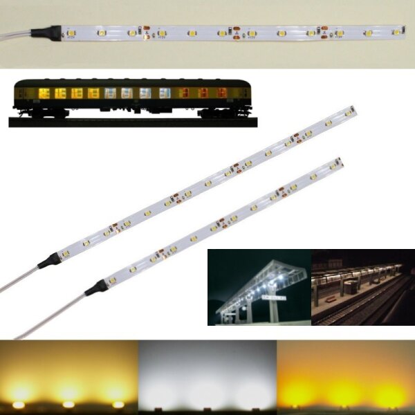 LED Waggonbeleuchtung Innenbeleuchtung 20cm 25cm Beleuchtung Waggons H0 TT N