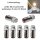 LED Lämpchen E5,5 Sockel Gewinde Fassung E5.5 LEDs 3-24V AC/DC Modellbau H0 TT N LEDs Warmweiß 6-12V AC/DC 5 Stück