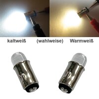LED BA5S Sockel Fassung warmweiß weiß LEDs 3-22V Märklin 600150 H0 Loks Waggons