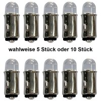 LED BA5S Sockel Fassung warmweiß weiß LEDs 3-22V Märklin 600150 H0 Loks Waggons