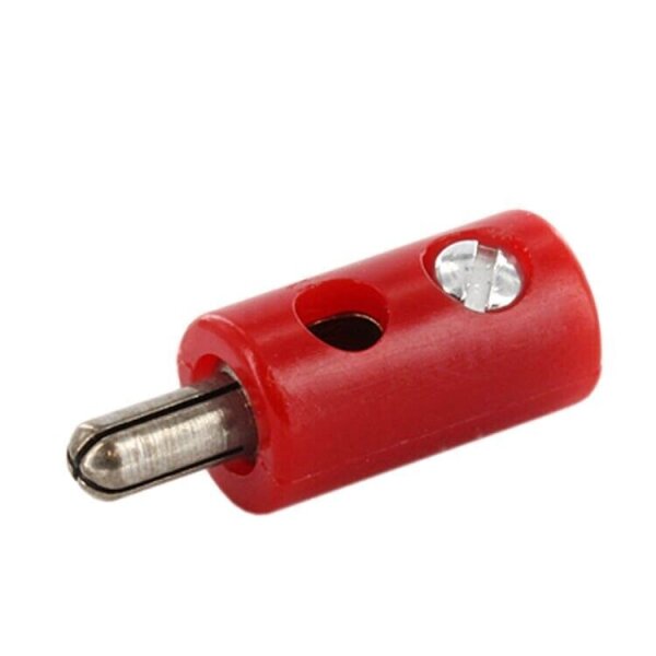 Verteilerplatte Bananenstecker Querlochstecker 2,6mm Mini Stecker Stromverteiler Stecker rot 10 Stück