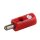Verteilerplatte Bananenstecker Querlochstecker 2,6mm Mini Stecker Stromverteiler Stecker rot 10 Stück