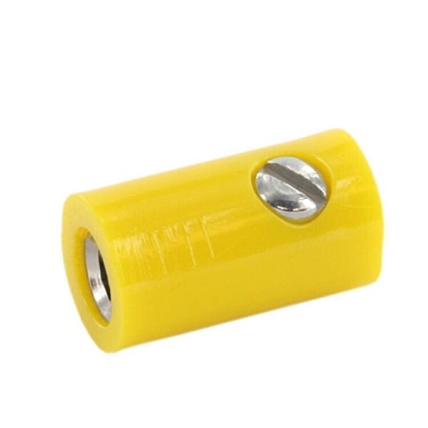 Verteilerplatte Bananenstecker Querlochstecker 2,6mm Mini Stecker Stromverteiler Muffe gelb 10 Stück