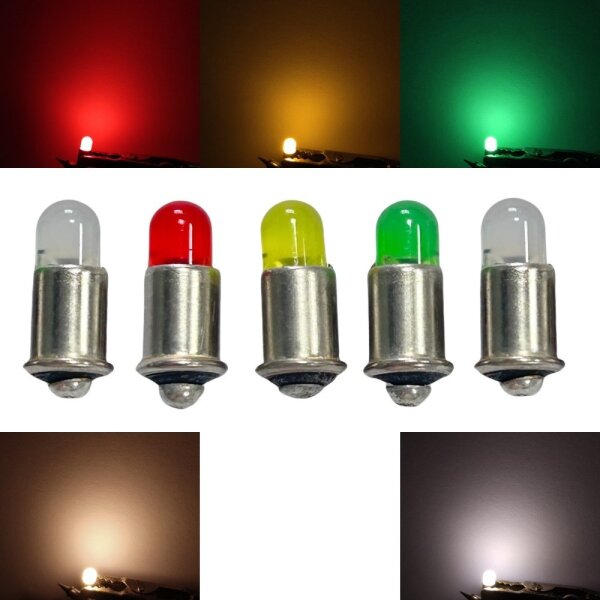 LED MS4 Sockel 3-22V AC DC LEDs Märklin 600000 600010 600020 Loks Signale H0 TT