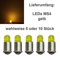 LED MS4 Sockel 16-24V AC DC LEDs Märklin 600000 600010 600020 Loks Signale H0 TT