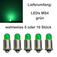 LED MS4 Sockel 16-24V AC DC LEDs Märklin 600000 600010 600020 Loks Signale H0 TT