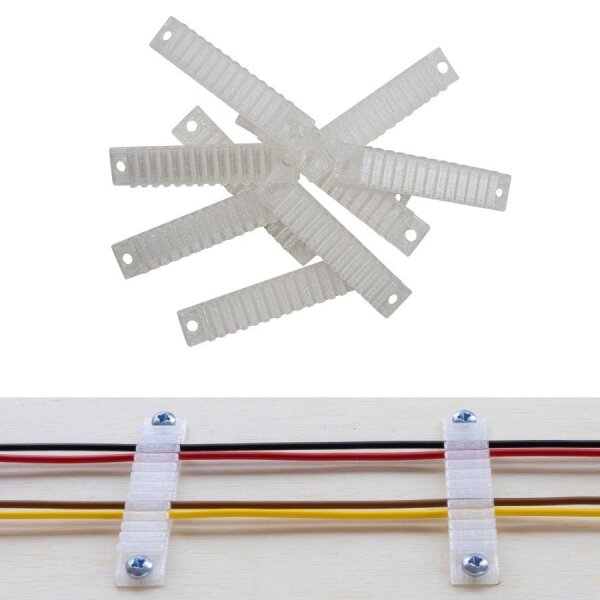 Kabelhalter Litzenhalter Halter für Litze + Draht + Kabel 12-fach 10 Stück S530