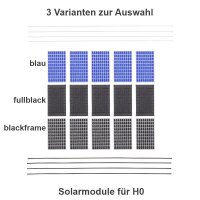 Photovoltaikmodule Solarmodule H0 mit Unterkonstruktion...