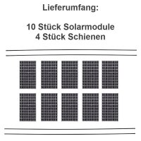 Photovoltaikmodule Solarmodule H0 mit Unterkonstruktion 1:87 10 Stück 4 Schienen