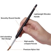 Pinselset 10 teilig fein Modellbau Acryl Hobby Malpinsel Malen nach Zahlen A2097