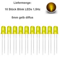 Blink LEDs 3mm 5mm Blinker Blinklicht LED blinkend 1,5Hz...
