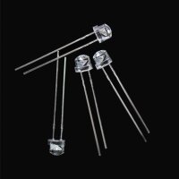 LED 5mm 4,8mm Flachkopf Kurzkopf klar straw hat Strohhut LEDs 10 20 50 100 Stück