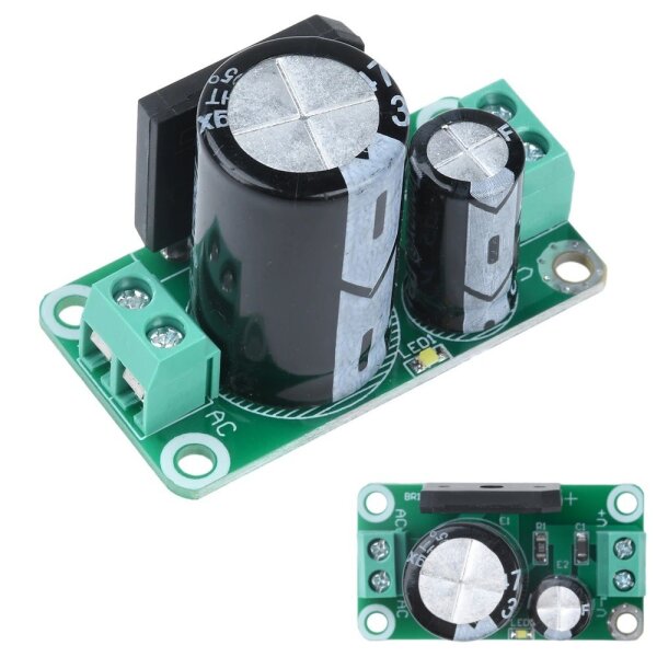 Gleichrichter Brückengleichrichter Spannungswandler 8A AC/DC 0-20V AC mit Elko