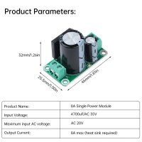 Gleichrichter Brückengleichrichter Spannungswandler 8A AC/DC 0-20V AC mit Elko