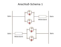 Duo LED 3mm bicolor LEDs 2pin Beleuchtung Lichtwechsel Loks Triebwagen H0 TT 1 0