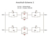 Duo LED 3mm bicolor LEDs 2pin Beleuchtung Lichtwechsel Loks Triebwagen H0 TT 1 0