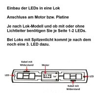Duo LED 3mm Zylinder bicolor LEDs 2-Pin Lichtwechsel Licht Loks Triebwagen H0 TT
